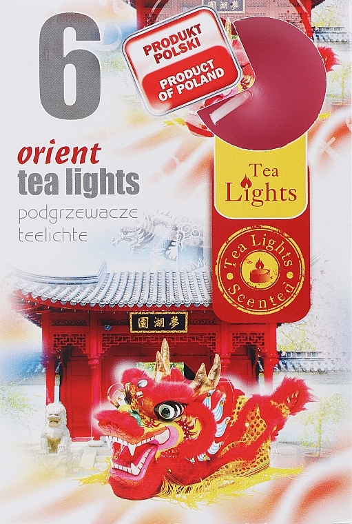 Orient Tealights, 6 pcs - Admit Scented Tea Light Orient — photo N1