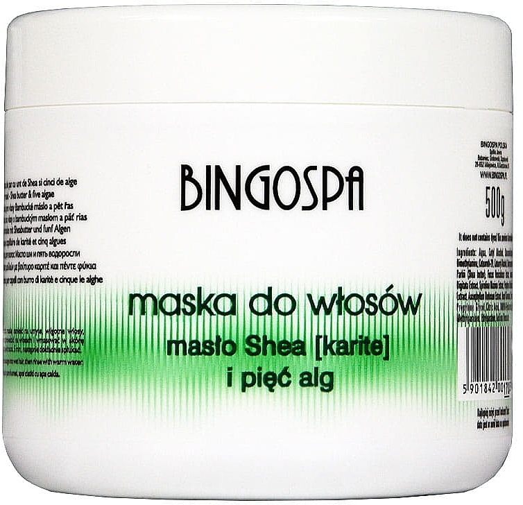 Shea Butter Hair Mask - BingoSpa Hair Mask Shea Butter And Five Algae — photo N1