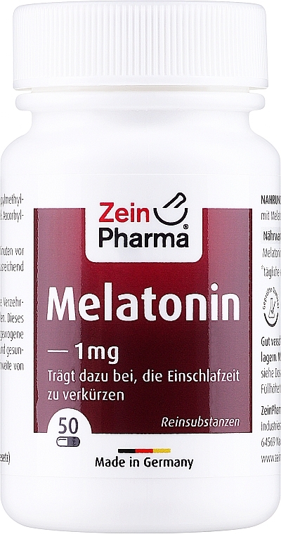 Melatonin Capsules, 1 mg - Zein Pharma Melatonin — photo N1