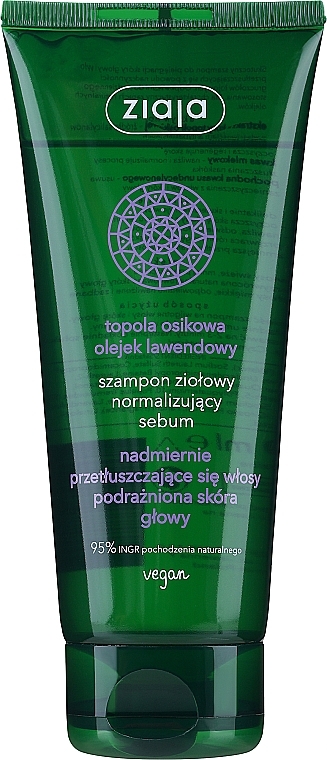 Sebum Normalizing Herbal Shampoo - Ziaja Shampoo — photo N1