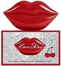 Fragrances, Perfumes, Cosmetics Hydrogel Lip Mask with Cherry Extract - Love Skin