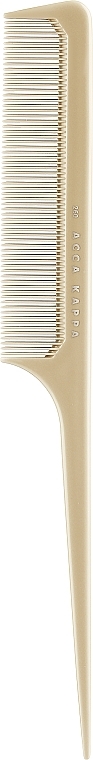 Hair Comb 7260, light yellow - Acca Kappa Pettine Basic a Coda — photo N1