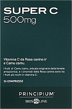 Super Vitamin C Food Supplement - BiosLine Principium Super C 500 — photo N1