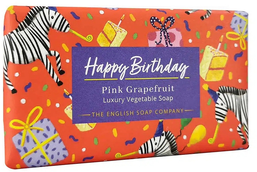 Pink Grapefruit Soap - The English Soap Company Occasions Collection Pink Grapefruit Happy Birthday Soap — photo N3