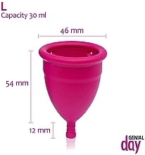 Menstrual Cup, L-size - Genial Day Menstrual Cup Large — photo N26