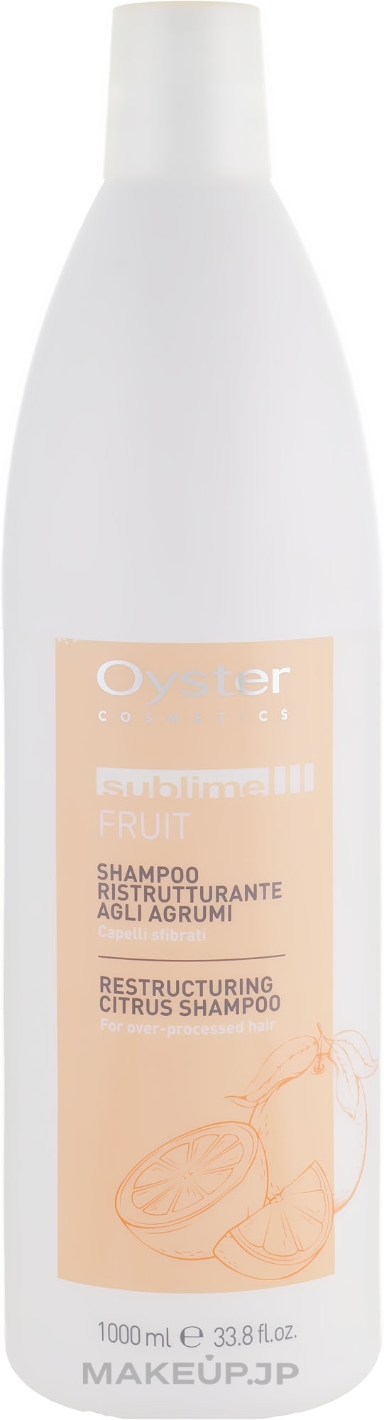 Repairing Shampoo with Citrus Extract - Oyster Cosmetics Sublime Fruit Citrus Shampoo — photo 1000 ml