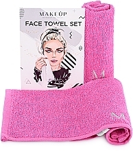 Fragrances, Perfumes, Cosmetics Face Towel Set, Pink - MAKEUP Face Towel 
