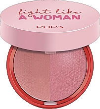 Fragrances, Perfumes, Cosmetics Compact Duo Blush - Pupa Fight A Like Woman Extreme Duo Blush