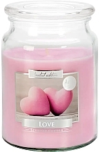Premium Scented Candle in Jar 'Love' - Bispol Premium Line Scented Candle Love — photo N1