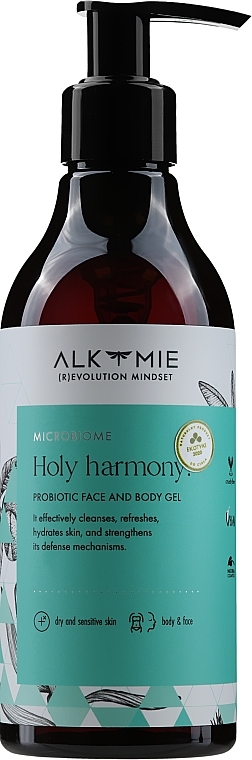 Face & Body Gel - Alkmie Holy Harmony Probiotic Face and Body Gel — photo N4
