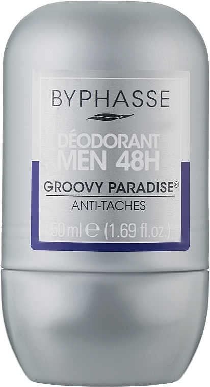 Men Roll-On Deodorant 'Spectacular Paradise' - Byphasse 48h Deodorant Man Groovy Paradise — photo N2