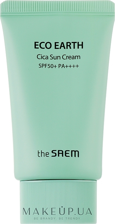 Centella & Mint Sunscreen - The Saem Eco Earth Cica Sun Cream — photo N1