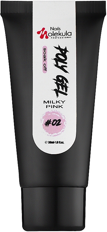 Poly Gel - Nails Molekula Poly Gel 02 Milky Pink — photo N10