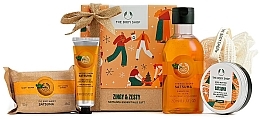 Fragrances, Perfumes, Cosmetics 5-Piece Set - The Body Shop Zingy & Zesty Satsuma Essentials Gift