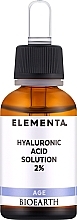 Hyaluronic Acid 2% Serum - Bioearth Elementa AGE Hyaluronic Acid 2% — photo N1