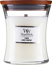 Fragrances, Perfumes, Cosmetics Scented Candle in Glass - WoodWick Hourglass Candle Linen