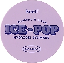 Hydrogel Eye Patch with Blueberry & Cream - Petitfee&Koelf Blueberry & Cream Ice-Pop Hydrogel Eye Mask — photo N1