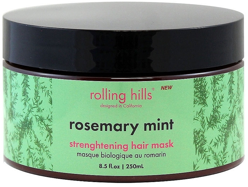 Rosemary & Mint Strengthening Hair Mask - Rolling Hills Rosemary Mint Strenghtening Hair Mask — photo N1