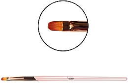 Oval Gel Brush, #6 - Sincero Salon Gel Brush Oval — photo N12