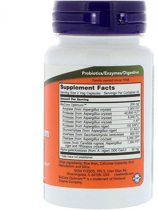 Food Supplement - Now Foods Optimal Digestive System Full Spectrum Enzymes — photo N10