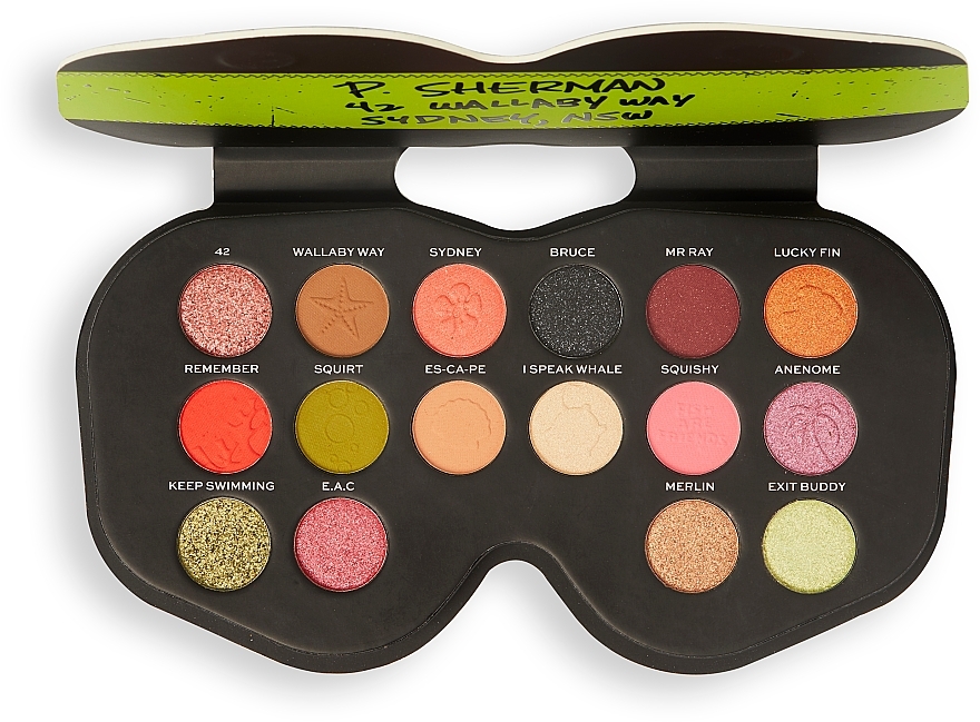 Eyeshadow Palette - Makeup Revolution Disney & Pixar’s Finding Nemo Sherman Shadow Palette — photo N5