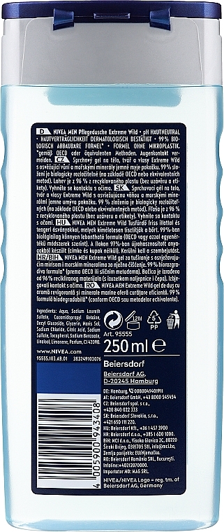 Shower Gel - Nivea Men Extreme Wild Fresh Citrus Deep Body Wash — photo N2