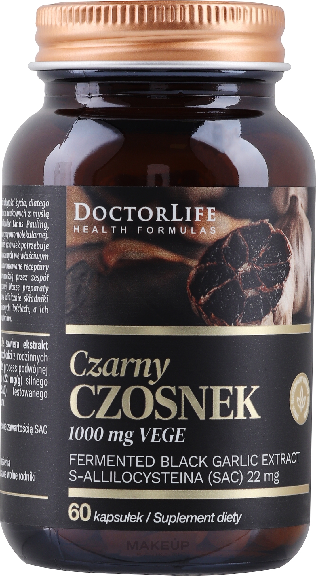 Black Garlic Food Supplement - Doctor Life Black Garlic — photo 60 szt.