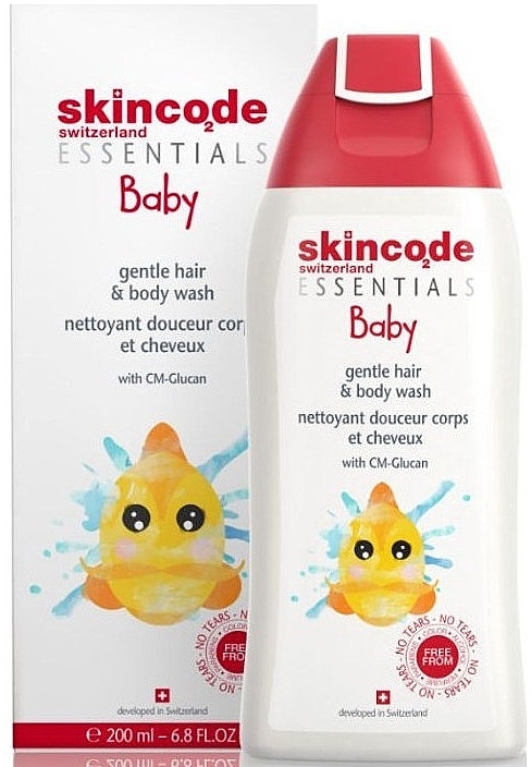 Kids Shampoo-Gel - Skincode Baby Gentle Hair & Body Wash — photo N1
