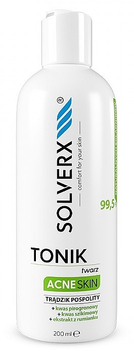 Face Toner - Solverx Acne Skin Tonic — photo N12