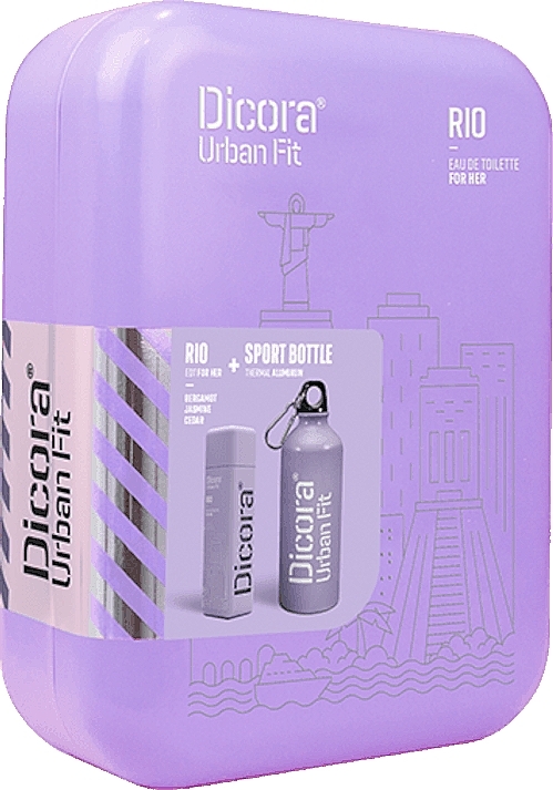 Dicora Urban Fit Rio - Set (edt/100ml + bottle/1pc + box/1pc) (100 ml) — photo N1