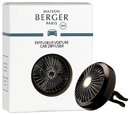 Car Clip Diffuser (perfume-free), black - Maison Berger Black Car Clip Diffuser — photo N2