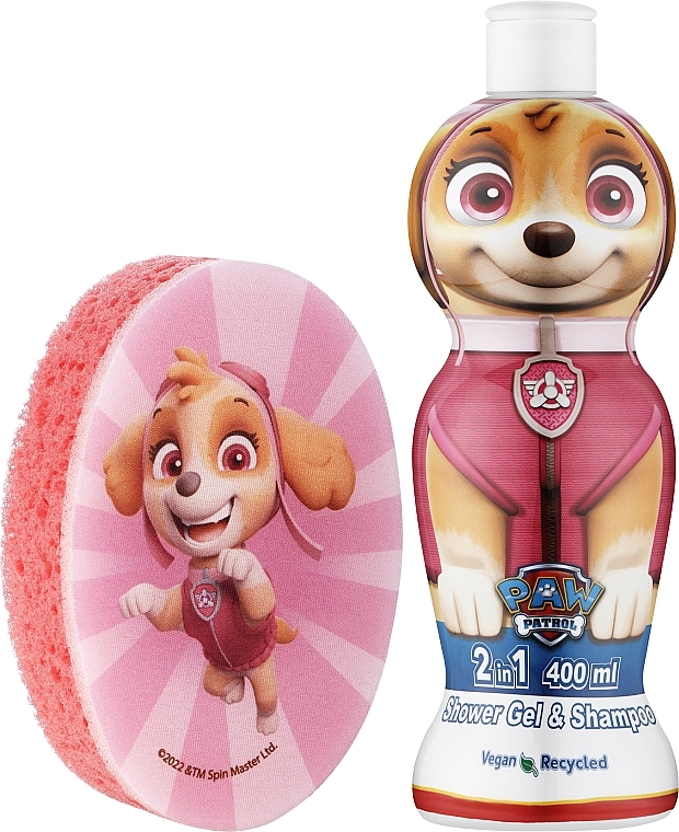 Set - EP Line Paw Patrol Skye (sh/gel/400ml + sh/sponge/1pcs) — photo N2