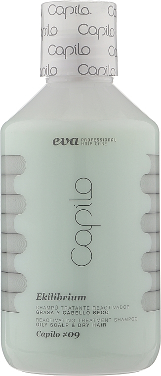 Therapeutic Shampoo for Oily Scalp & Dry Hair - Eva Professional Capilo Ekilibrium Shampoo №09 — photo N3