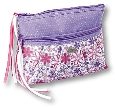 Fragrances, Perfumes, Cosmetics Makeup Bag "Ribbons" 93951, lilac - Top Choice