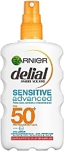 Sensitive Skin Sunscreen Spray - Garnier Delial Ambre Solaire Advanced Sensitive Sunscreen Spray SPF50 — photo N3