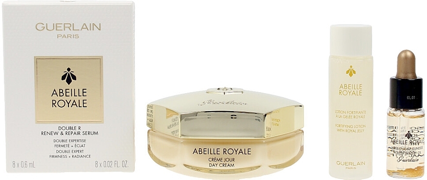 Set - Guerlain Abeille Royale Programme Anti Age (cr/50ml + lot/15ml + ser/15ml + oil/0,6mlx8 + bag) — photo N2