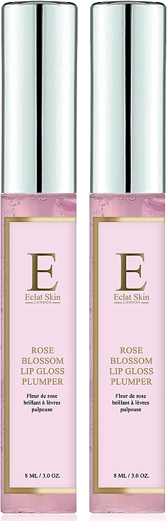 Set - Eclat Skin London Rose Blossom Lip Gloss Plumper (lip/gloss/2x8ml) — photo N6