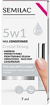 Nail Conditioner - Semilac Nail Power Therapy 5 In 1 Crystal Strong — photo N1