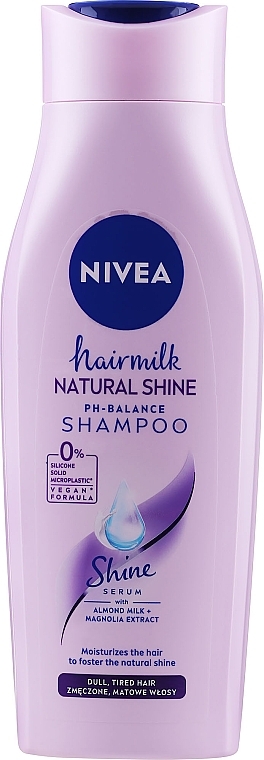 Milk Hair Shampoo - Nivea Hair Milk Natural Shine Ph-Balace Shampoo — photo N9