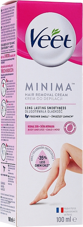 Hair Removal Cream for Normal Skin - Veet Minima Normal Skin Hair Removal Cream — photo N1