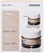 Fragrances, Perfumes, Cosmetics Set - Korres Black Pine (day/cr/40ml + night/cr/15ml)