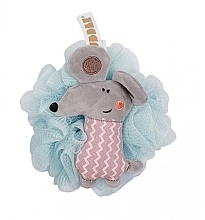 Little Mouse Shower Sponge, GB15N, light blue, XL - Ecarla — photo N1