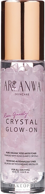 GIFT! Face Toner with Rose Quartz & Rose Water - ARI ANWA Skincare Glow On Rose Quartz — photo N1