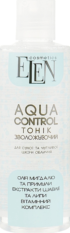 Facial Tonic for Dry & Sensitive Skin - Elen Cosmetics Aqua Control — photo N2