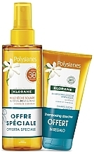 Fragrances, Perfumes, Cosmetics Set - Klorane Polysianes Kit (dry/oil/200ml + shmp/75ml)