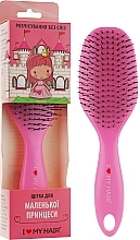 Fragrances, Perfumes, Cosmetics Kids Hair Brush "Spider", 12 rows, glossy, pink - I Love My Hair