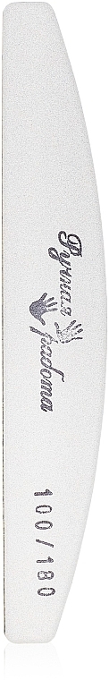 Soft Boomerang Nail File, white, 100/100 - Handmade — photo N4