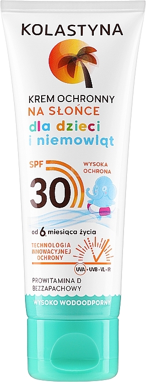 Kids Protective Waterproof Cream SPF 30 - Kolastyna — photo N1