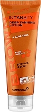 Fragrances, Perfumes, Cosmetics Tanning Lotion with Melanin & Aloe Vera, bronzer-free - Tannymaxx Brown Fruit Intansity Deep Tanning Lotion For Face & Body