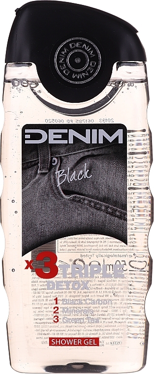 Denim Black - Set (ash/lot/100ml + deo/150ml + sh/gel/250ml)  — photo N3